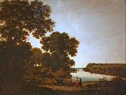 Joris van der Haagen View on the River Meuse oil